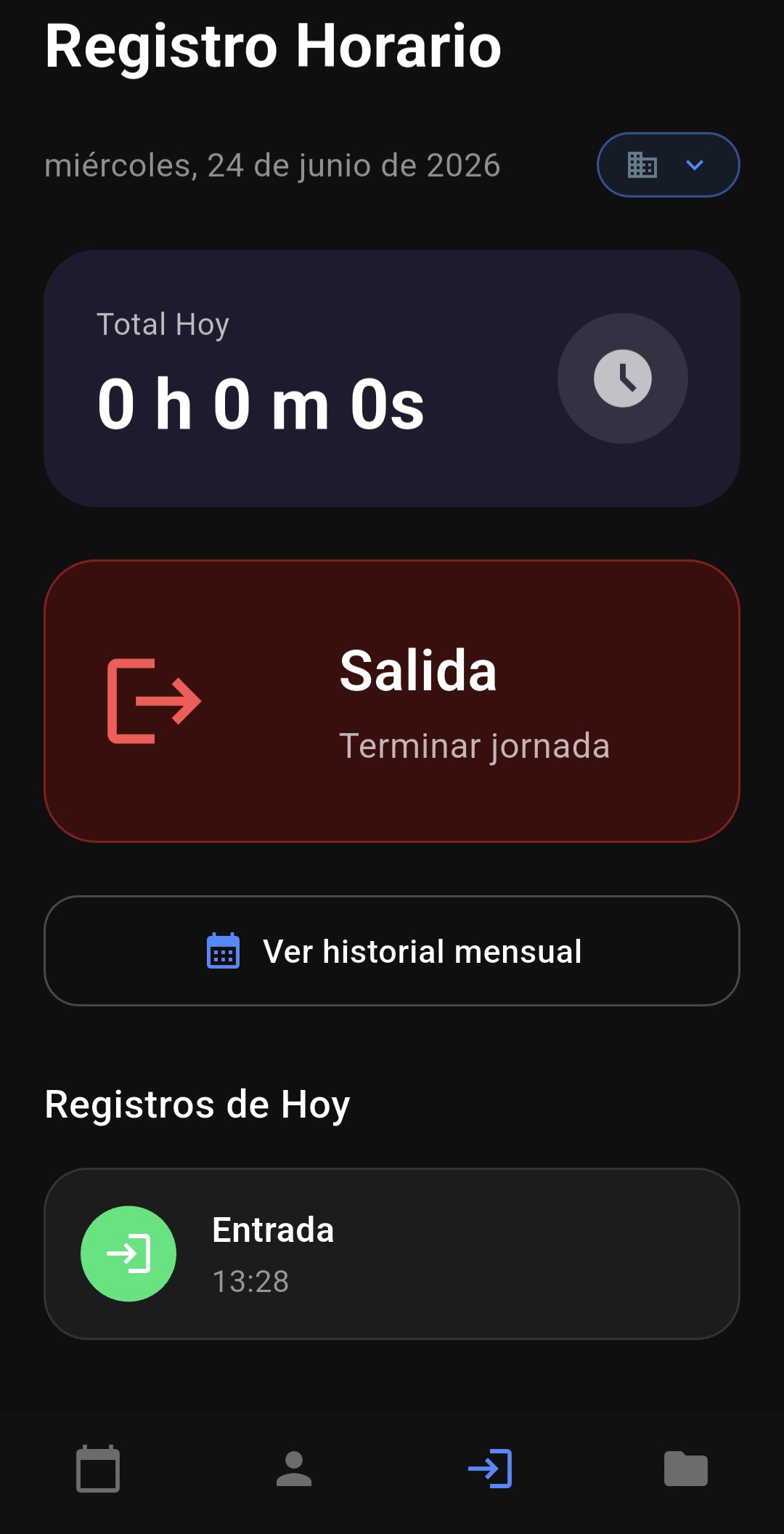 Registro Horario Principal